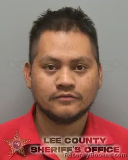 Mugshot of Marcos Rodas Ramirez booked in Lee County, Florida on August 17, 2026