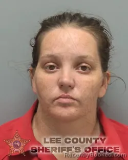 Mugshot of Alyssa Faye Rawlings booked in Lee County, Florida on August 17, 2026