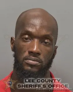 Mugshot of Shakim Eric Jordan booked in Lee County, Florida on August 17, 2026