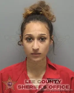 Mugshot of Esabel Ivette Casiano booked in Lee County, Florida on August 17, 2026