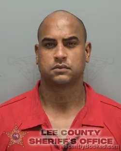 Mugshot of Dariel Martinez Hernandez booked in Lee County, Florida on August 17, 2026