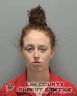 Mugshot of Andra Brooke Cain booked in Lee County, Florida on August 17, 2026