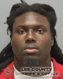 Mugshot of Ja' Carri Bernard Lewis booked in Lee County, Florida on August 18, 2026