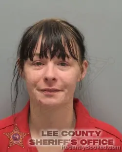 Mugshot of Kayla Jean Fortin booked in Lee County, Florida on August 19, 2026
