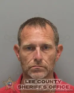 Mugshot of Alex James Adkins booked in Lee County, Florida on August 19, 2026
