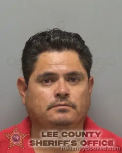 Mugshot of J Carmen Soto Leon booked in Lee County, Florida on August 19, 2026