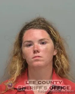 Mugshot of Amber Leigh Traylor booked in Lee County, Florida on August 19, 2026