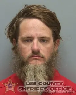 Mugshot of Carl Ashley Thompson booked in Lee County, Florida on August 19, 2026
