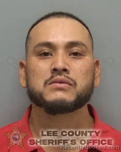 Mugshot of Erick Salinas booked in Lee County, Florida on August 20, 2026
