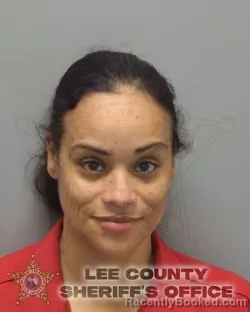 Mugshot of Maria Elena Iris Mendez booked in Lee County, Florida on August 20, 2026