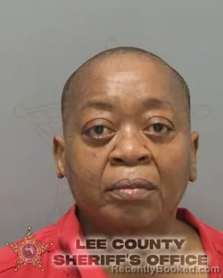 Mugshot of Bertha Mae Smith booked in Lee County, Florida on August 20, 2026