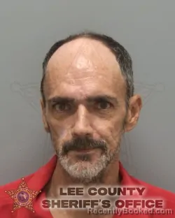 Mugshot of Terry Francis Yager booked in Lee County, Florida on August 20, 2026