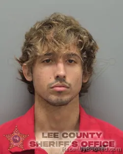 Mugshot of Jorge Luis Blanco Rubio booked in Lee County, Florida on August 21, 2026