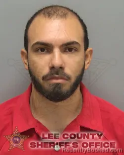 Mugshot of Antonio Joseph Bejarano booked in Lee County, Florida on August 21, 2026