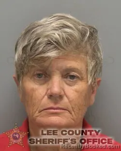 Mugshot of Angela Sue Thomas booked in Lee County, Florida on August 21, 2026