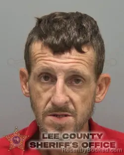 Mugshot of Dustin Lee Davidson booked in Lee County, Florida on August 21, 2026