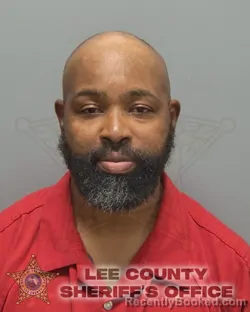 Mugshot of Lorenzo Deshay Johnson booked in Lee County, Florida on August 22, 2026