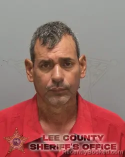 Mugshot of Modesto Galban Rodriguez booked in Lee County, Florida on August 22, 2026