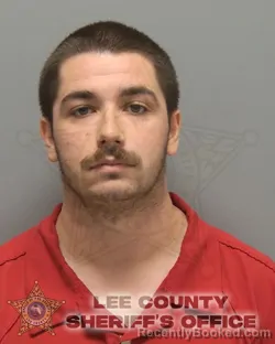 Mugshot of Sebastian John Todd booked in Lee County, Florida on August 22, 2026
