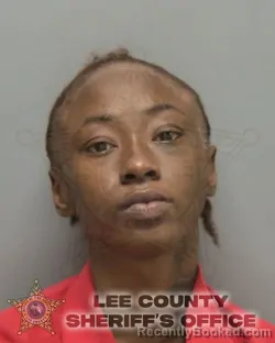 Mugshot of Jada Marilyn Kelly booked in Lee County, Florida on August 22, 2026