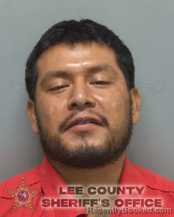 Mugshot of Miguel Angel Ventura booked in Lee County, Florida on August 23, 2026