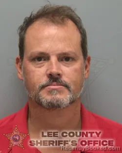 Mugshot of Barry Todd Hodge booked in Lee County, Florida on August 23, 2026