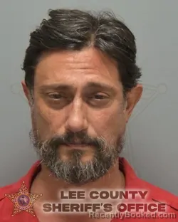 Mugshot of David Mark Eskenazi booked in Lee County, Florida on August 23, 2026
