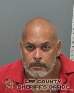Mugshot of Alex Ivan Lozada Montanez booked in Lee County, Florida on August 24, 2026