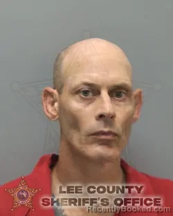 Mugshot of Anthony Joseph Giordano booked in Lee County, Florida on August 24, 2026