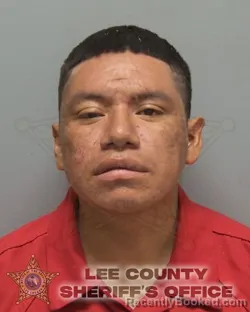 Mugshot of Esteban Vargas Ramon booked in Lee County, Florida on August 24, 2026