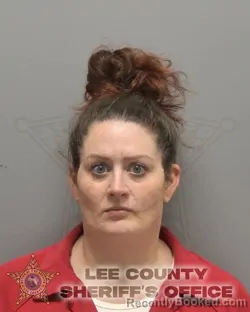 Mugshot of Amanda Leigh Turrell booked in Lee County, Florida on August 24, 2026