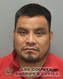 Mugshot of Domingo Cavinal Sambrano booked in Lee County, Florida on August 24, 2026