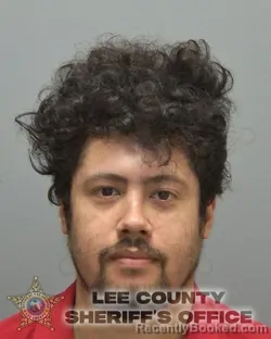 Mugshot of Stanley Samuel Monterrosa booked in Lee County, Florida on August 24, 2026