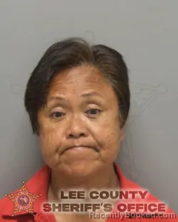 Mugshot of Grace Rachelle Acacio booked in Lee County, Florida on August 25, 2026