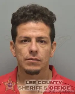 Mugshot of Mike Steven Sanchez booked in Lee County, Florida on August 25, 2026