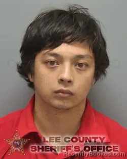 Mugshot of Evan Michael Liang booked in Lee County, Florida on August 25, 2026