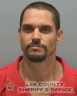 Mugshot of Jeffery Allen Strawser booked in Lee County, Florida on August 25, 2026