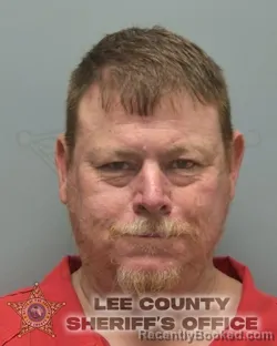 Mugshot of Mark Stephen Primmer booked in Lee County, Florida on August 25, 2026