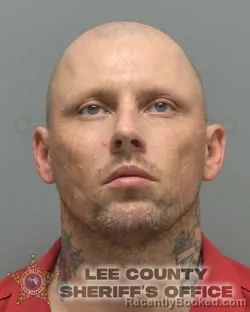 Mugshot of Kevin Corey Briggs booked in Lee County, Florida on August 26, 2026