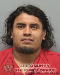 Mugshot of Jose Manuel Hernandez Alvarez booked in Lee County, Florida on August 26, 2026