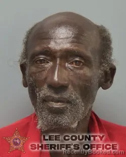 Mugshot of Charlie Curtis Jones booked in Lee County, Florida on August 26, 2026