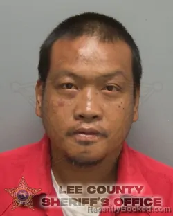 Mugshot of Khammanh Chanthachak booked in Lee County, Florida on August 27, 2026