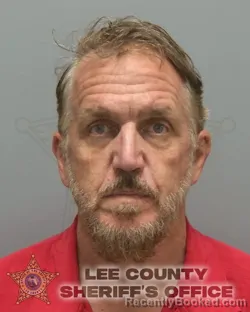 Mugshot of James Michael Fisher booked in Lee County, Florida on August 27, 2026