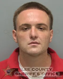 Mugshot of Dylan Wright booked in Lee County, Florida on August 27, 2026