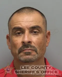 Mugshot of Arnold Barrios booked in Lee County, Florida on August 27, 2026