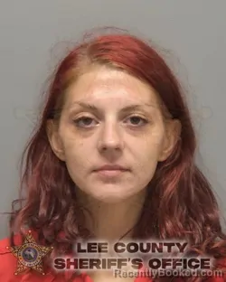 Mugshot of Chelsi Nicole Schenck booked in Lee County, Florida on August 27, 2026
