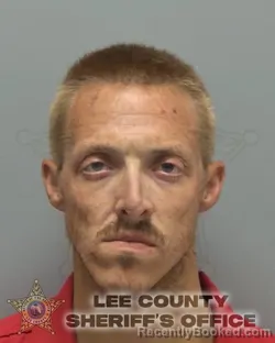 Mugshot of Steven Dwayne Hooker booked in Lee County, Florida on August 28, 2026