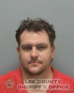 Mugshot of Shawn Michael Gilligan booked in Lee County, Florida on August 28, 2026