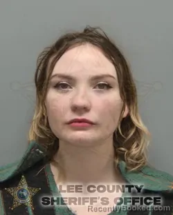 Mugshot of Lauren Jo Fischer booked in Lee County, Florida on August 28, 2026
