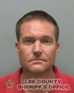 Mugshot of Michael Lawrence Schmacker booked in Lee County, Florida on August 28, 2026